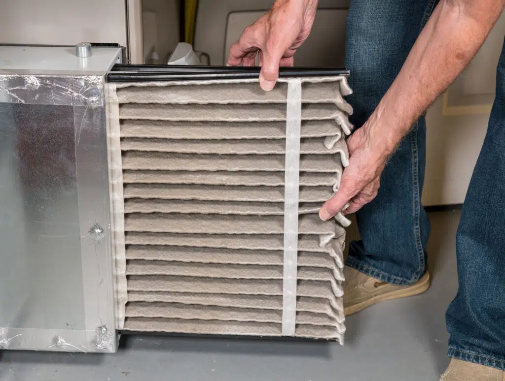 Dirty air filter needing to be changed